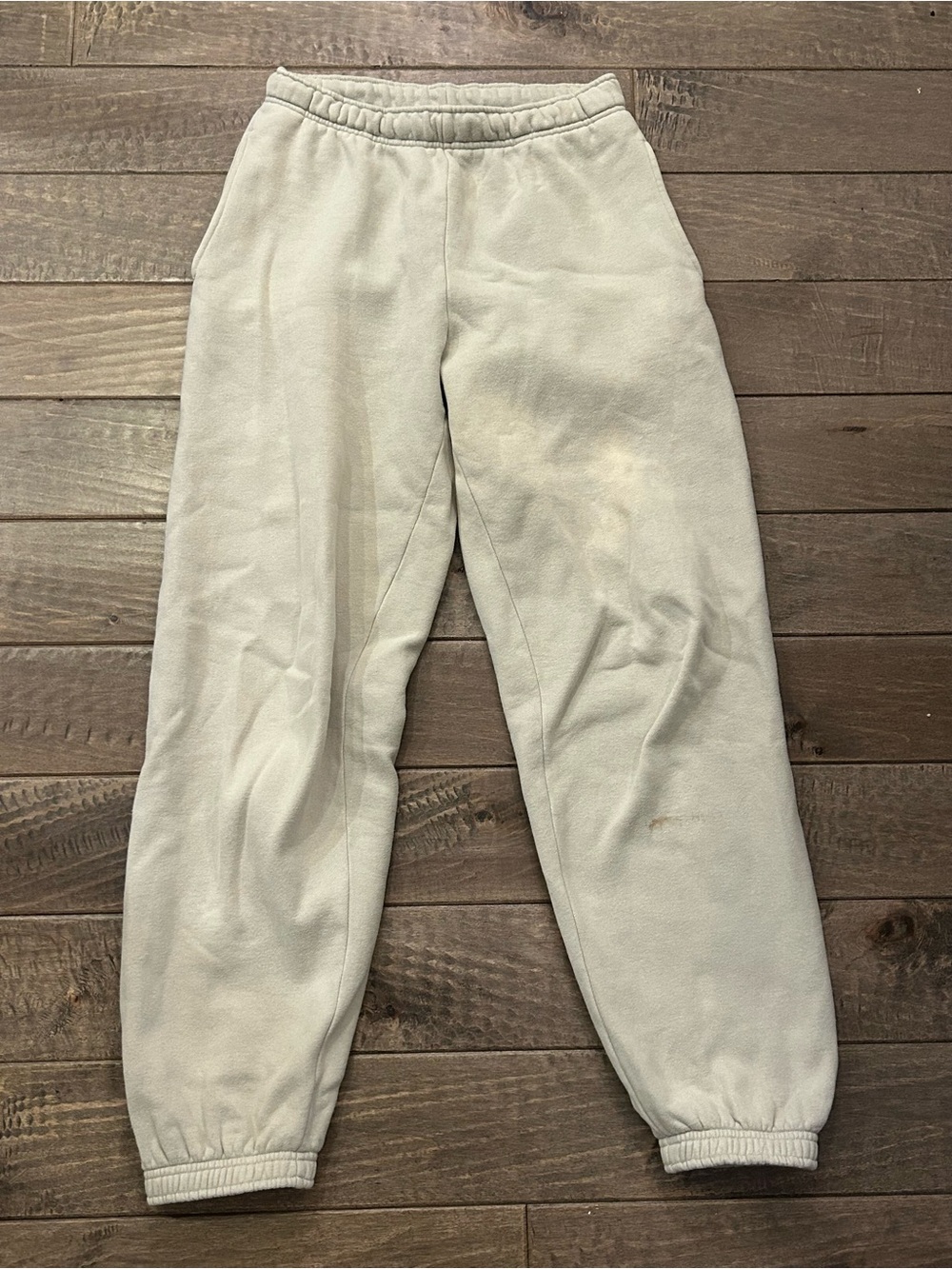 TNA Cream Fleece Joggers